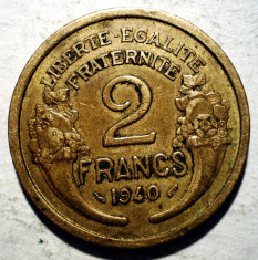 7.894 FRANTA 2 FRANCS FRANCI 1940 foto