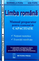 LIMBA ROMANA MANUAL PREPARATOR PENTRU EXAMENUL DE CAPACITATE - M. Popa, I. Popa foto