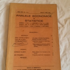 Anale economice si statistice - Aprilie-Iunie 1940