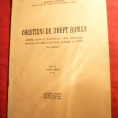 I.Popescu Spineni - Chestiuni de Drept Roman -Sarcofagul de la Constanta 1936