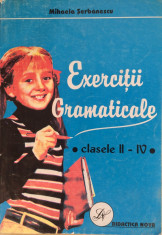 EXERCITII GRAMATICALE CLASELE II-IV - Mihaela Serbanescu foto