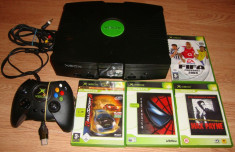 XBox Classic Modat + 4 Jocuri foto