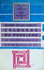 CULEGERE DE PROBLEME DE ANALIZA MATEMATICA PT. CLASELE XI-XII - G. A. Schneider foto