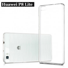 Carcasa transparenta Huawei P8 Lite husa TPU silicon moale, protectie maxima foto