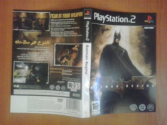 Coperta - Batman Begins - Playstation PS2 ( GameLand ) foto