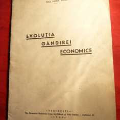 Paul Horia Suciu - Evolutia Gandirii Economice -Ed. 1946