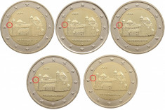 Germania - set 5 monede comemorative 2 euro 2014 (ADFGJ) - Michaeliskirch - UNC foto