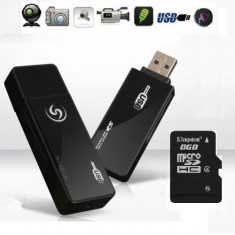 U9 Memorie Stick USB Spion,Camera Foto Spy, DVR Video HD , Reportofon 8GB foto