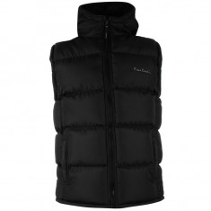 Vesta Pierre Cardin Zip Gilet Mens - Originala - Marimi S,M,L,XL - Neagra foto