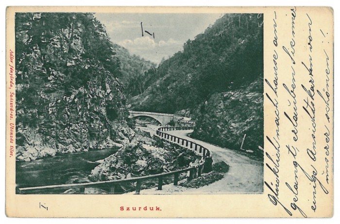 3287 - SURDUC PASS, Gorj - old postcard - used - 1905