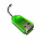 Breloc Mini Cititor card Micro SD SDHC TF USB 2.0 -Verde - COD 2058 -