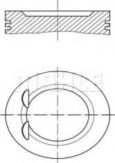 Piston OPEL VECTRA B hatchback 2.0 i 16V - MAHLE ORIGINAL 011 03 03 foto