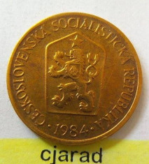 Moneda 1 Coroana - CEHOSLOVACIA 1984 *cod 1997 a.UNC foto