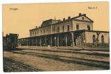 3242 - FOCSANI, Vrancea, Railway Station - old postcard - unused, Necirculata, Printata