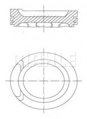 Piston AUDI 100 limuzina 2.0 - MAHLE ORIGINAL 034 01 00 foto