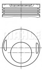 Piston MERCEDES-BENZ 190 limuzina E 2.0 - MAHLE ORIGINAL 002 17 21 foto