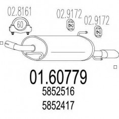 Toba esapament finala OPEL ASTRA H 1.9 CDTI - MTS 01.60779 foto