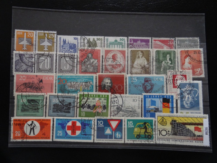 Set/lot timbre Germania stampilate:DDR-Deutsche Bundespost-Deutscheland #636