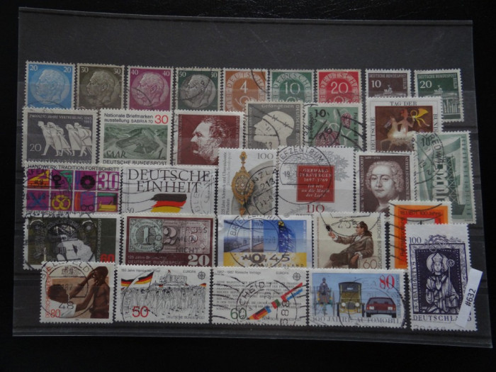 Set/lot timbre Germania stampilate:DDR-Deutsche Bundespost-Deutsch Reich #632