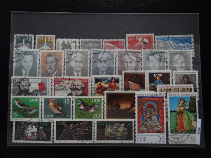 Set/lot timbre Germania stampilate:DDR-Deutsche Bundespost-Deutscheland #640