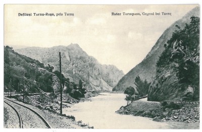 3288 - TURNU ROSU, Sibiu, railway - old postcard - unused foto