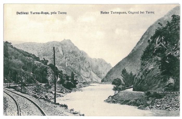 3288 - TURNU ROSU, Sibiu, railway - old postcard - unused