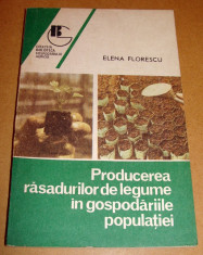 Producerea rasadurilor de legume in gospodariile populatiei - Elena Florescu foto