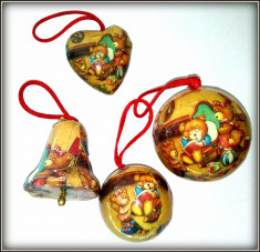 Ornamente Craciun - Globuri vintage Teddy Bear - 20 bucati foto