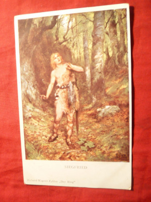 Ilustrata Siegfried -din Opera lui Wagner , inc.sec.XX foto