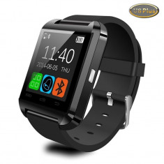 Smartwatch U-Watch Bluetooth U8 Plus Negru compatibil MicroSD foto