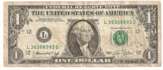 SUA USA 1 DOLAR DOLLAR 1974 F foto