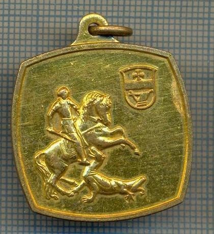ATAM2001MEDALIE 1081 - SFANTUL GHEORGHE IN LUPTA CU BALAURUL-starea care se vede