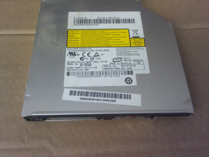 Unitate blurei IDE ATA DVD-RW Blu ray Combo Sony NEC Optiarc BC-5500A uj-120 uj-210
