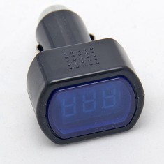 Voltmetru Auto-Conectare Bricheta-verificare incarcare baterie foto