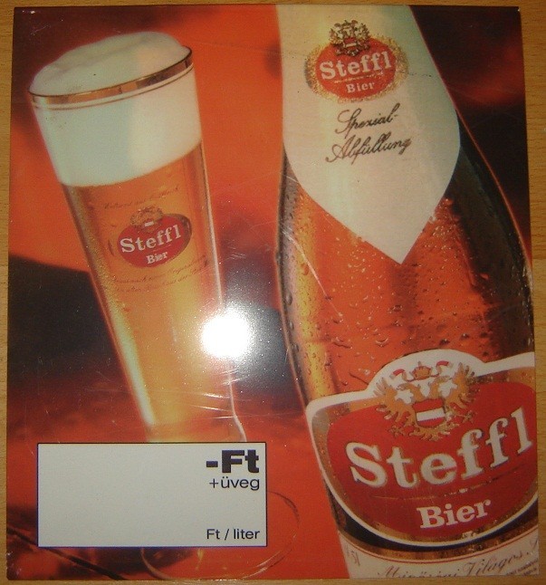 Reclama bere din plastic STEFFL BIER
