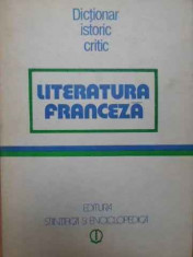 Literatura Franceza Dictionar Istoric Critic - Elena Brateanu Luminita Ciuchindel Elena Gorunescu,157321 foto