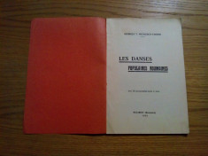 LES DANSES POPULAIRES ROUMAINES - Georges T. Nicolesco-Varone - 1933, 59 p. foto