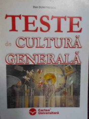 Teste De Cultura Generala - Dan Dumitrescu ,157019 foto