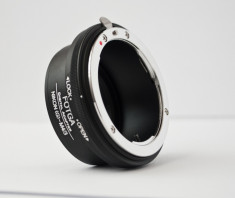 Inel adaptor obiective Nikon la Panasonic Olympus MFT Black Magic Camera foto