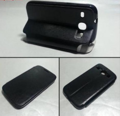 Husa Samsung Galaxy Express 2 G3815 G386F Flip Case Black foto
