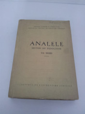 ANALELE SEC?IEI DE PEDOLOGIE VOL. XXXIII /1965 foto