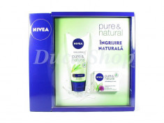 Set Nivea Pure &amp;amp;amp; Natural, ingrijire naturala foto