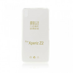 Husa Sony Xperia Z2 Ultra Slim 0,3mm Transparent Blue Star Original foto