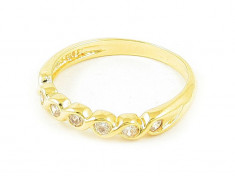 Inel Placat cu Aur 18k, cod 746 foto