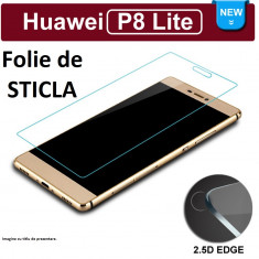 FOLIE de STICLA securizata Huawei P8 LITE,0.33mm,2.5D,9H tempered glass antisoc foto