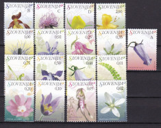 Slovenia 2007 flori MI 609-625 MNH w17 foto