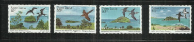 F 145 - PASARI SAINT LUCIA - SERIE NESTAMPILATA foto