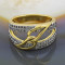 Inel Placat cu Aur 18K, cu Zirconiu, cod 892