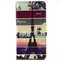 Husa toc flip Paris Toujours Iphone 6 4,7" + folie protectie ecran