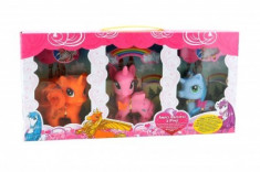 Set de joaca Globo 3 ponei unicorn cu accesorii foto
